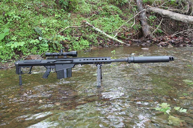M82 Sniper Paintball Gun Accuracy Shooting Demo 4 Pole at 50