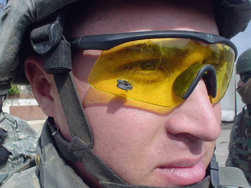 PISTOLS+ model ANSI Z87.1 Interchangeable Military Eyewear by Body Specs 